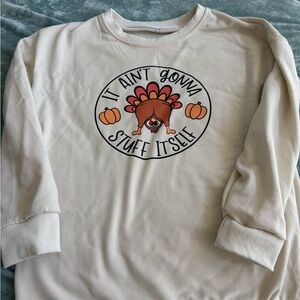 Women’s  Beige Thanksgiving Shirt - It Ain't Gonna Stuff Itself